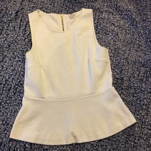 j. Crew polish peplum tank top style top